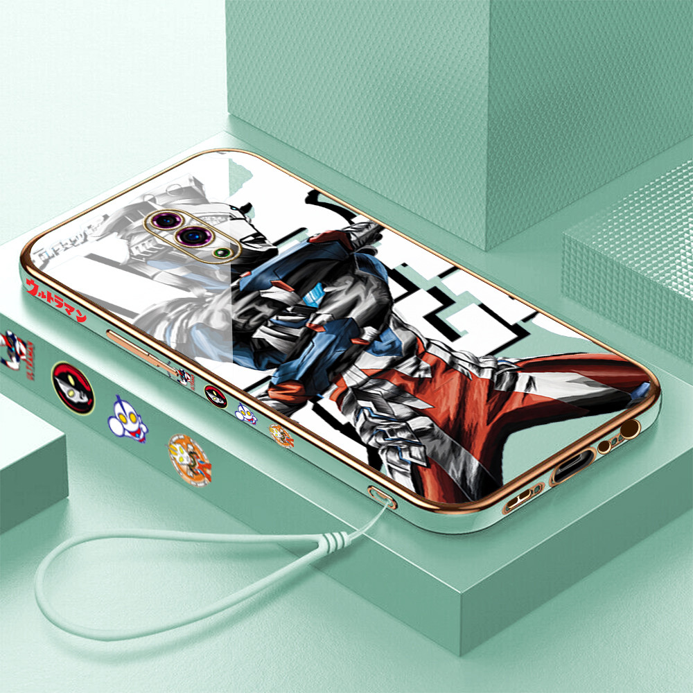 LOKAL [จัดส่งในพื้นที่] OPPO Reno 3 4 4f 5 5k 6 7 7z 8 8T 8Z 4G 11F 13FS 5G Casing HP Ultraman Z Pat