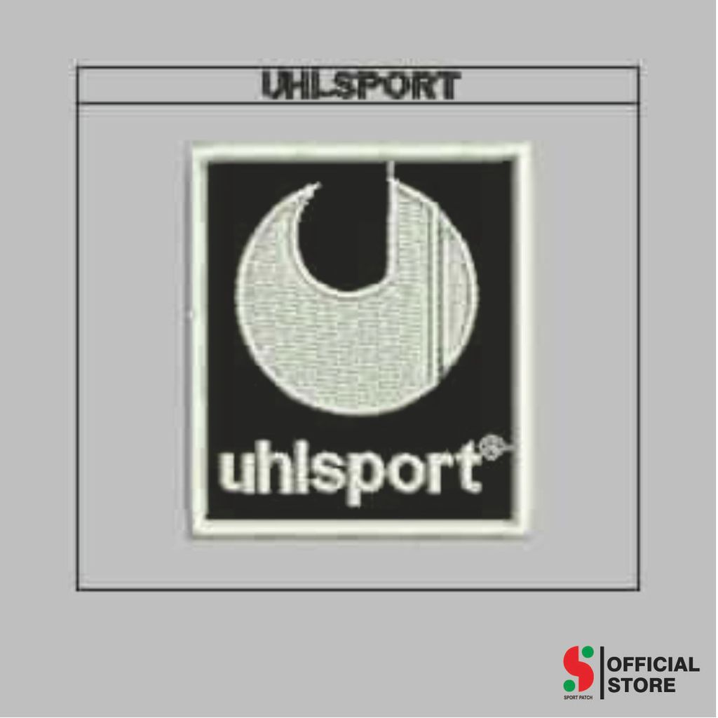 SPORT-608 PATCH UHLSPORT BRUGGE 90S คอมพิวเตอร์วินเทจ EMBROIDERY โลโก้/ BADGE EMBLEM
