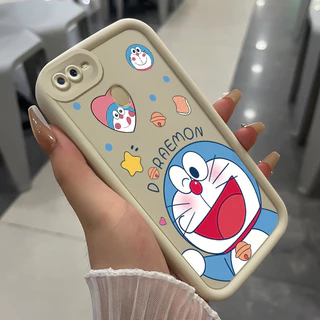 เคสสำหรับ OPPO A7 A5s A12 A12S A11k เคสโทรศัพท์แมวสามสีซิลิโคนกันกระแทก