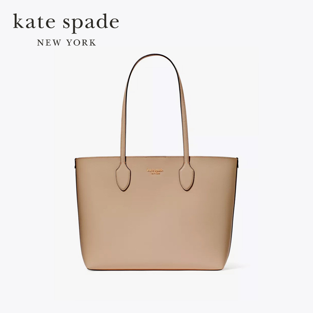Kate Spade New York กระเป๋าโท้ท/กระเป๋าทรงสี่เหลี่ยมรุ่น Bleecker Large Tote KC921 020 สี Timeless Taupe