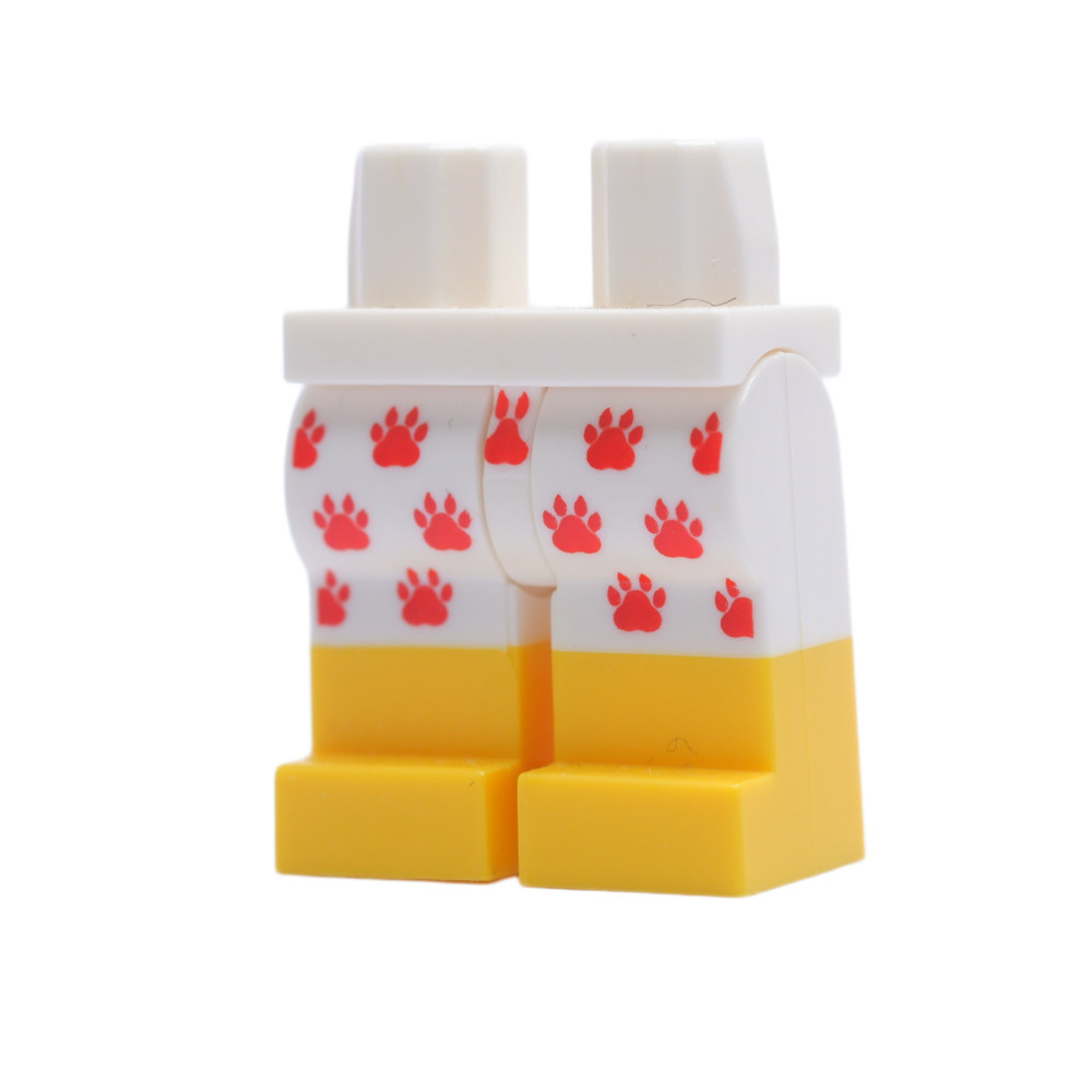 Ploybrick |ราคา/ชิ้น| Leg ขา White Legs Printed Red Paw