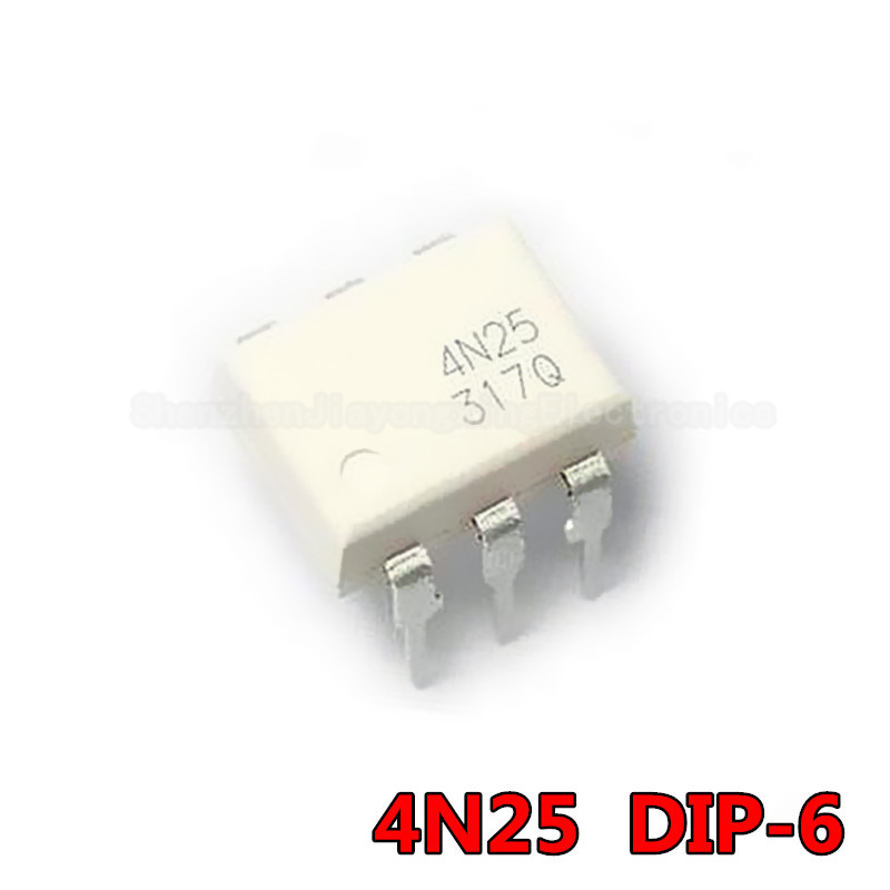 10PCS 4N25 DIP6 DIP Photoelectric Coupler Optocoupler DIP 6 ใหม่