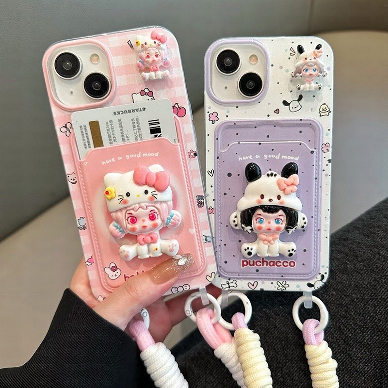 KB838 For Vivo V40 SE V30 Lite V29 Pro V27 V25 E V23 V20 V17 Neo V15 V9 X200 FE X100 X90 X80 X70 T X60 X50 X30 X27 X23 4G 5G Card Holder Phone Case - รูปที่ 4