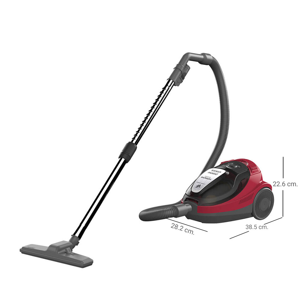 ฮิตาชิ เครื่องดูดฝุ่น ไซโคลน รุ่น CV-SF20V 2000 วัตต์ สีบริลเลียนท์เรด CV-SF20V BRE