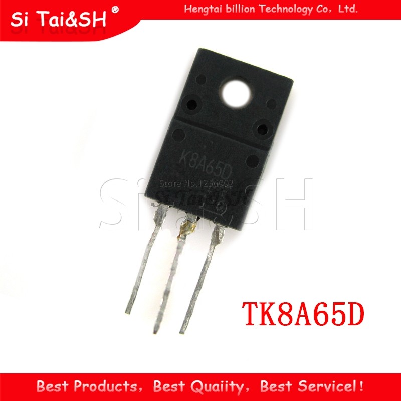 10PCS TK8A65D ถึง 220F K8A65D TO220F TK8A65 ถึง 220 650V 8A ใหม่เดิม