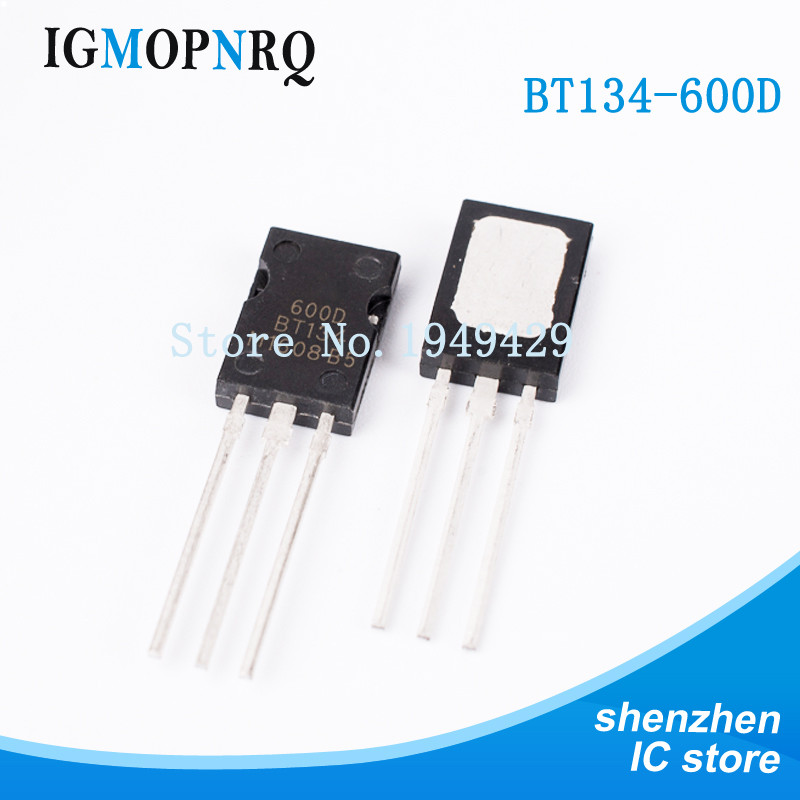 10PCS BT134 BT134-600E BT134-600 BT134-600D TO-126 สองทางควบคุม thyrtor ใหม่เดิม