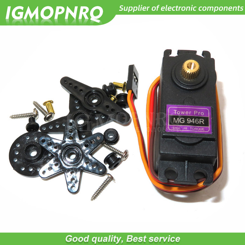 1PCS MG946R อัพเกรด RC เกียร์โลหะแรงบิด Servo สําหรับเรือรถ 13KG แรงบิดโลหะ Servo MG946 อัพเกรด MG94