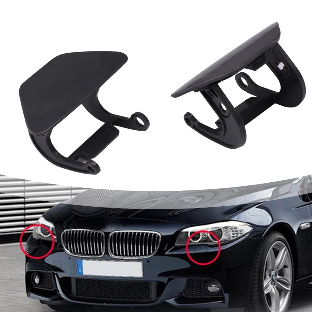 [th] คู่กันชนหน้าไฟหน้าหัวฉีดเครื่องซักผ้า Jet Cap สําหรับ BMW 5 Series F10 F11 10-13