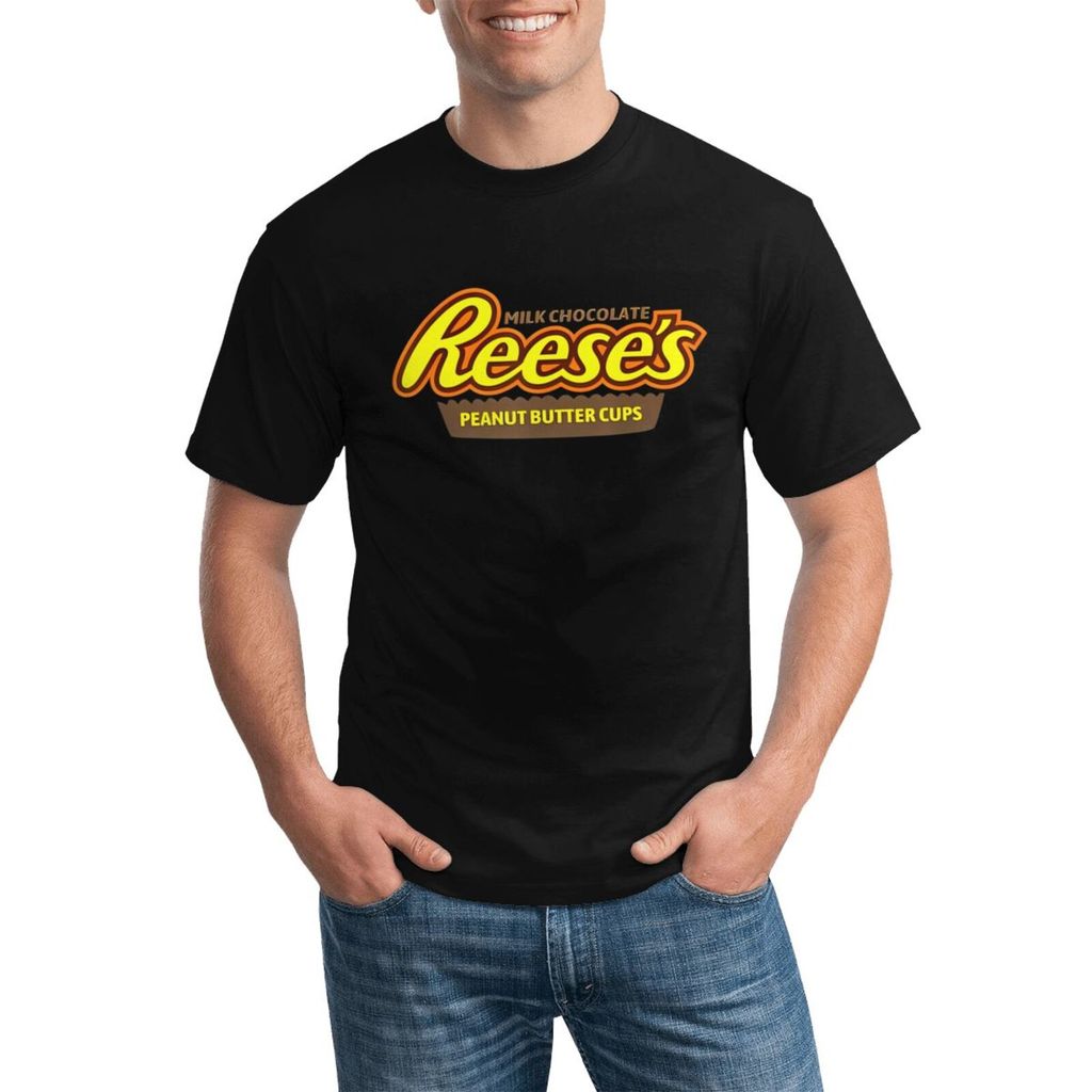 Reeses Milk Chocolate Peanut Butter Cup เสื้อยืดผ้าฝ้ายขนาดบวกมีสไตล์สําหรับสวมใส่ทุกวัน
