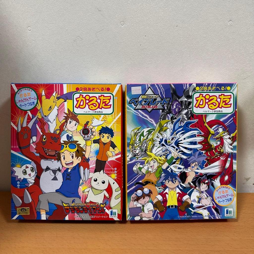 【Direct from Japan】ใหม่หายาก Retro Triple-Fun Karuta Digimon Tamers Beyblade【Japan Exclusive】