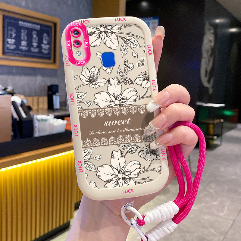 HP เคสโทรศัพท์สําหรับ VIVO Y91 Y91i Y93 Y95 Y91C Y1S Y90 กรณีการ์ตูนดอกไม้รูปแบบแฟชั่นซิลิโคนเคสโทรศ