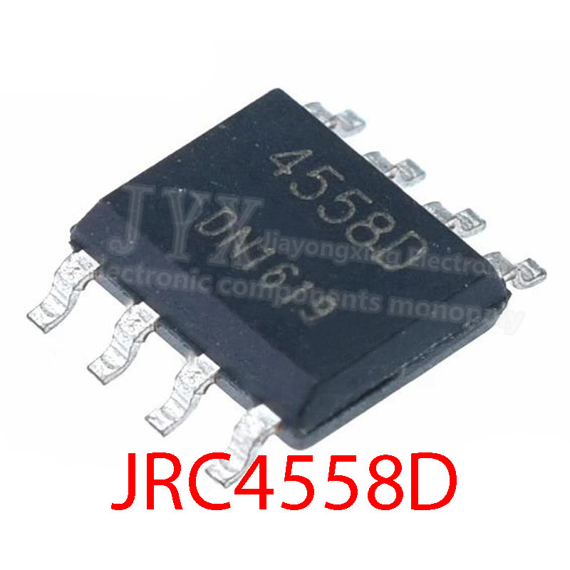 10PCS 4558D SOP8 JRC4558 JRC4558D SOP NJM4558 4558 SOP 8 SMD ใหม่และต้นฉบับชิป IC ชุด