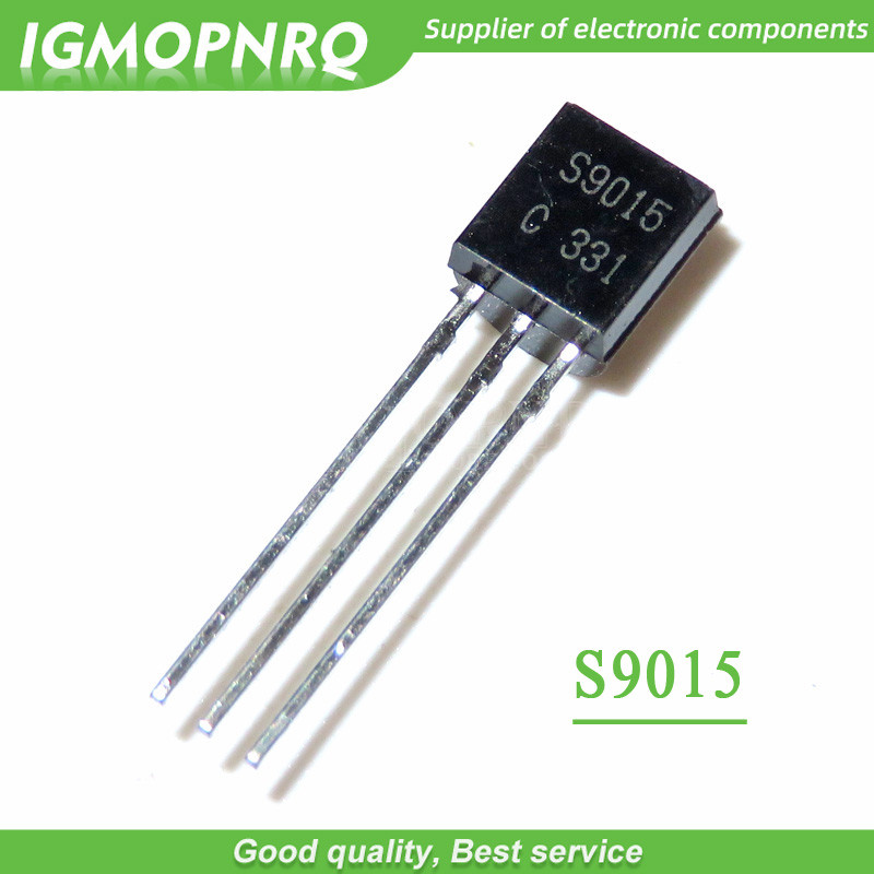 100PCS S9015 ถึง 92 9015 TO92 ทรานซิสเตอร์ไตรโอดใหม่