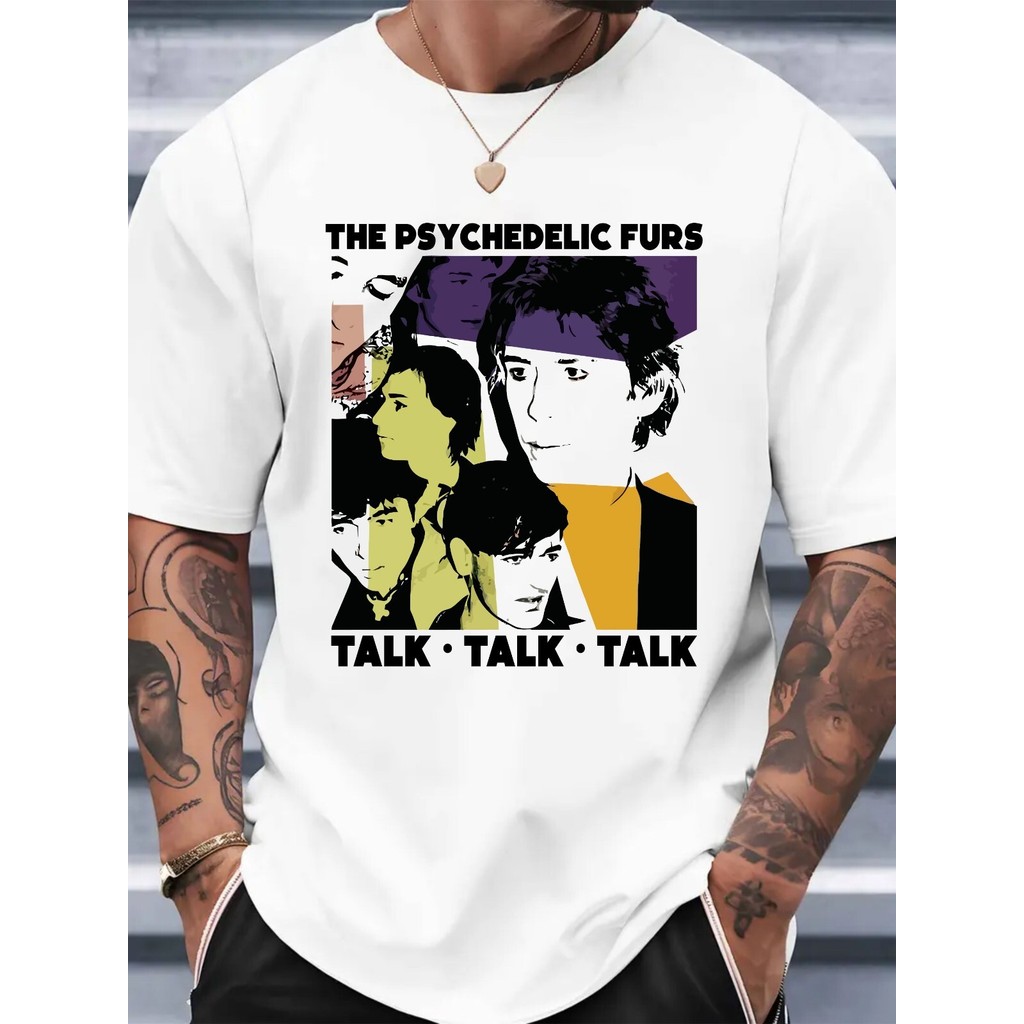 เสื้อยืด Psychedelic Furs Talk Talk Talk, เสื้อยืดของขวัญ Meme, เสื้อยืดวินเทจตลก