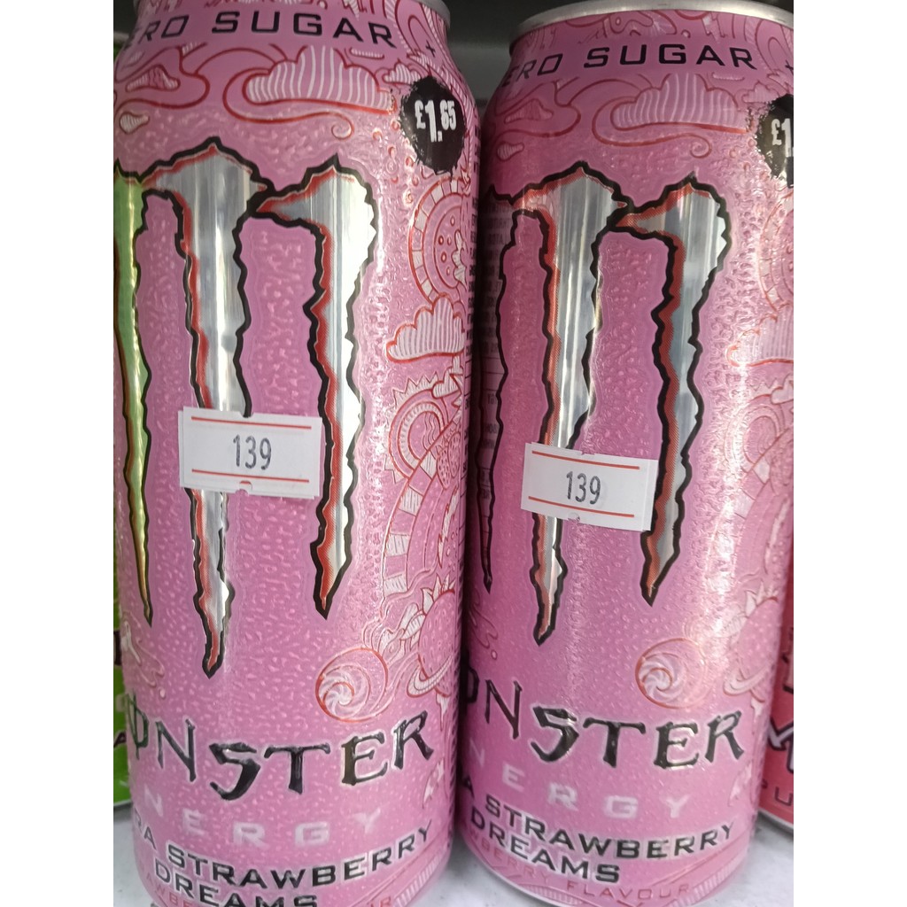 MONSTER * ZERO SUGAR * Energy Drink ULTRA STRAWBERRY DREAMS 500ml