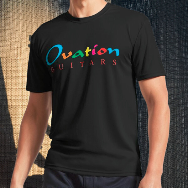 เสื้อยืดผู้ชาย แบบโลโก้คลาสสิก Ovation Guitars