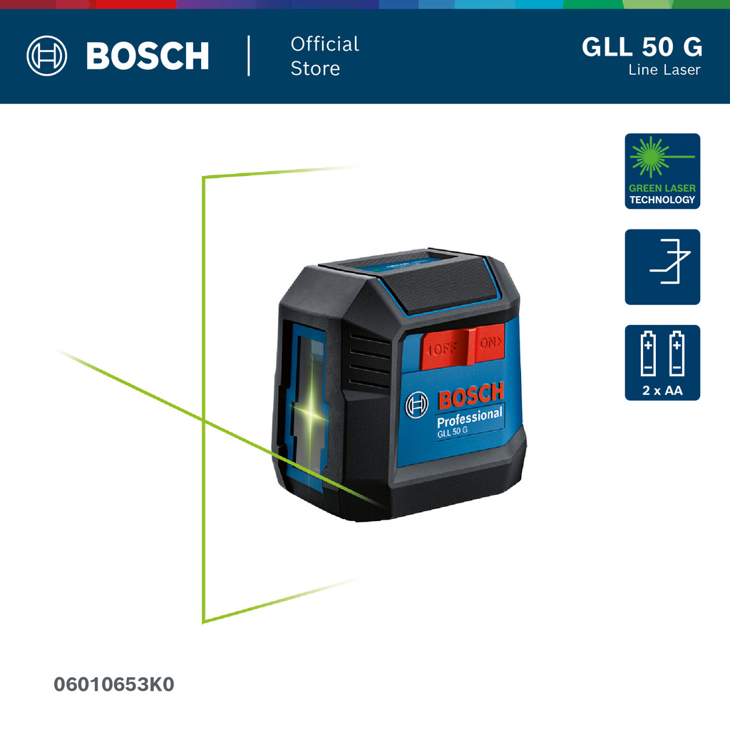 Bosch GLL 50 G เครื่องเลเซอร์วัดระดับเส้นเลเซอร์