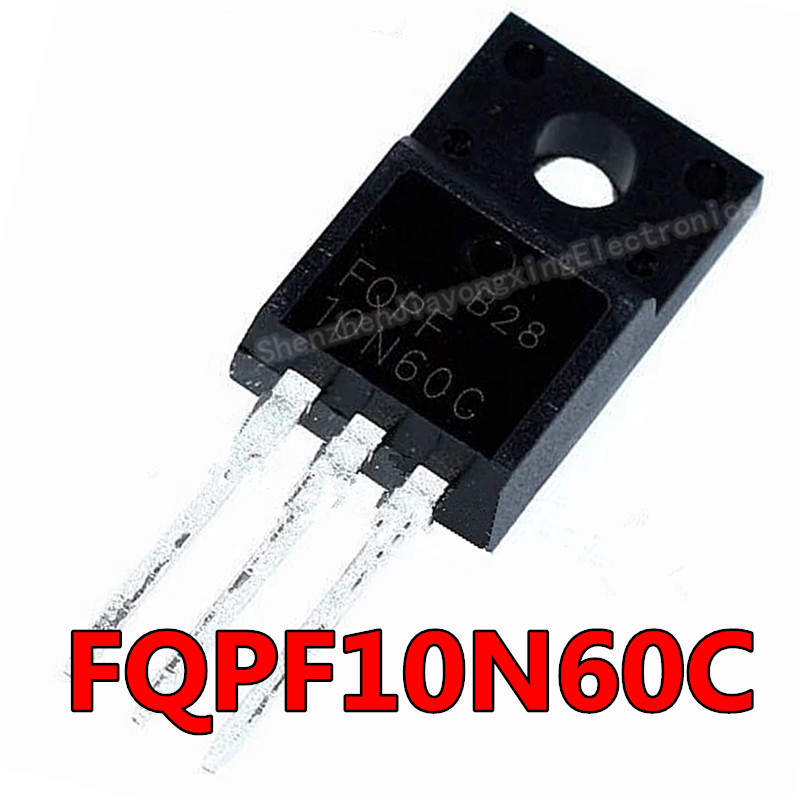 10PCS FQPF10N60C ถึง 220 10N60C 10N60 TO220 FQPF10N60 ใหม่ MOS FET ทรานซิสเตอร์
