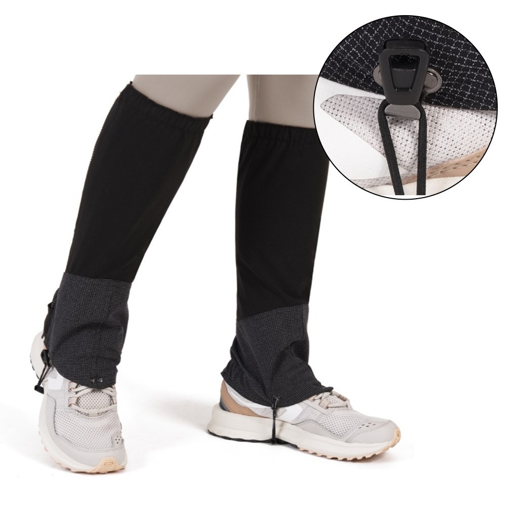 【good quality】. Gaiters สําหรับเดินป่าขากันน้ําพร้อมปะเก็นรองเท้าน้ําหนักเบาซิป