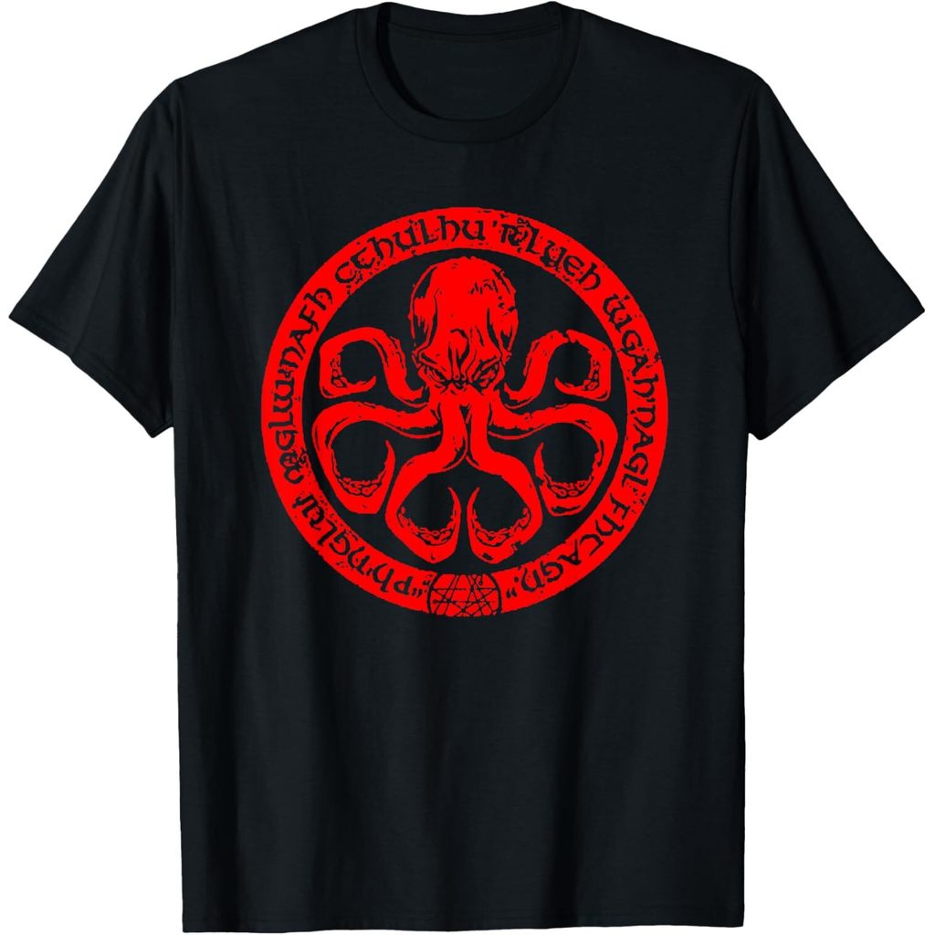 Octopus-Red House Cthulhu-Even Death May Die เสื้อยืด