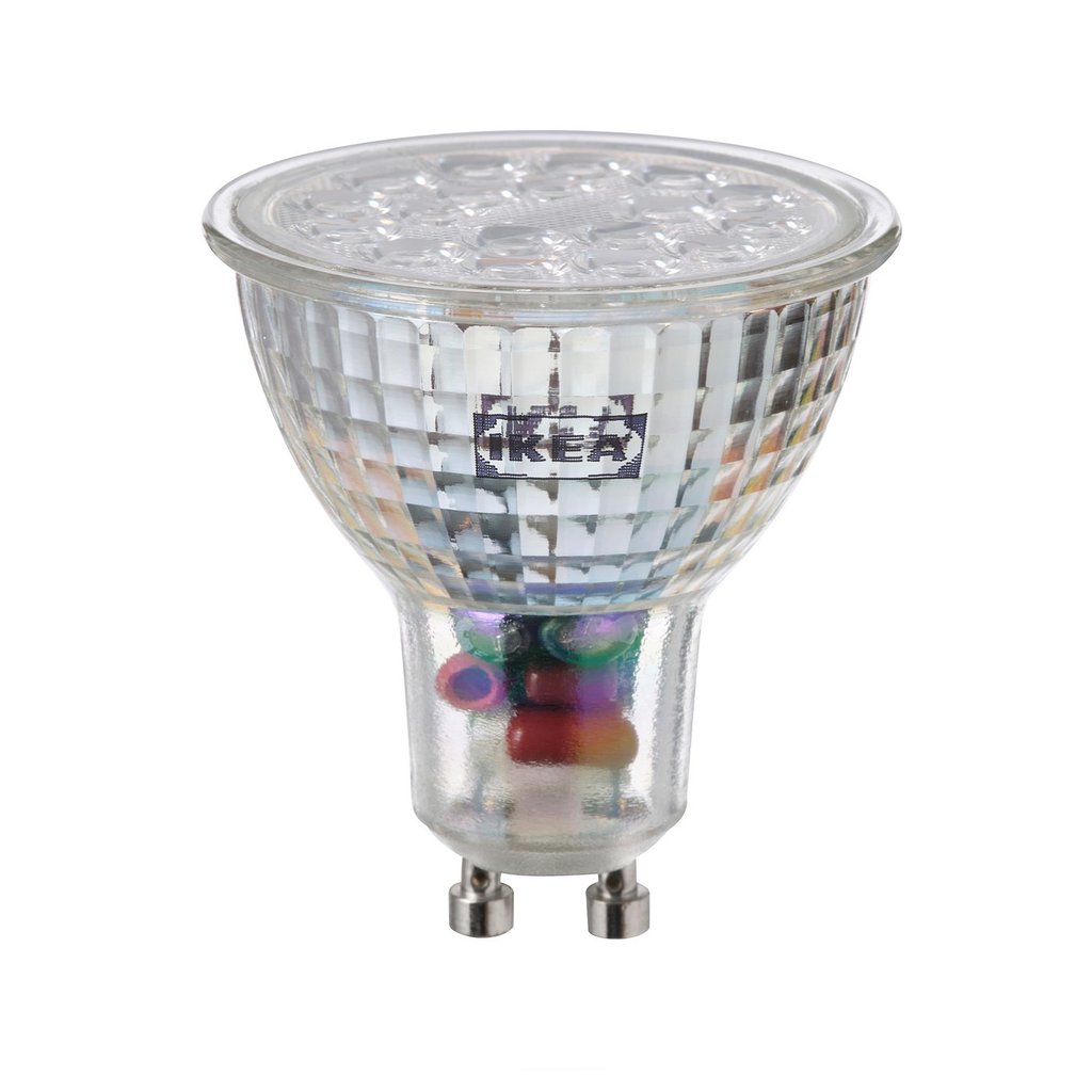IKEA SOLHETTA หลอดไฟ LED GU10 345 ลูเมน, หรี่ไฟได้
