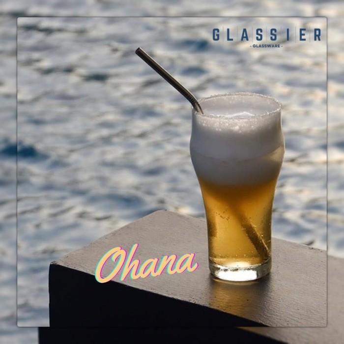 จัมโบ้สูงแก้วไฮบอลPilsner Ohanaพรีเมี่ยมหนาแก้วใสCitinova Ohana 405MLเสิร์ฟแก้วดื่มชาOchaชามะนาวกาแฟ