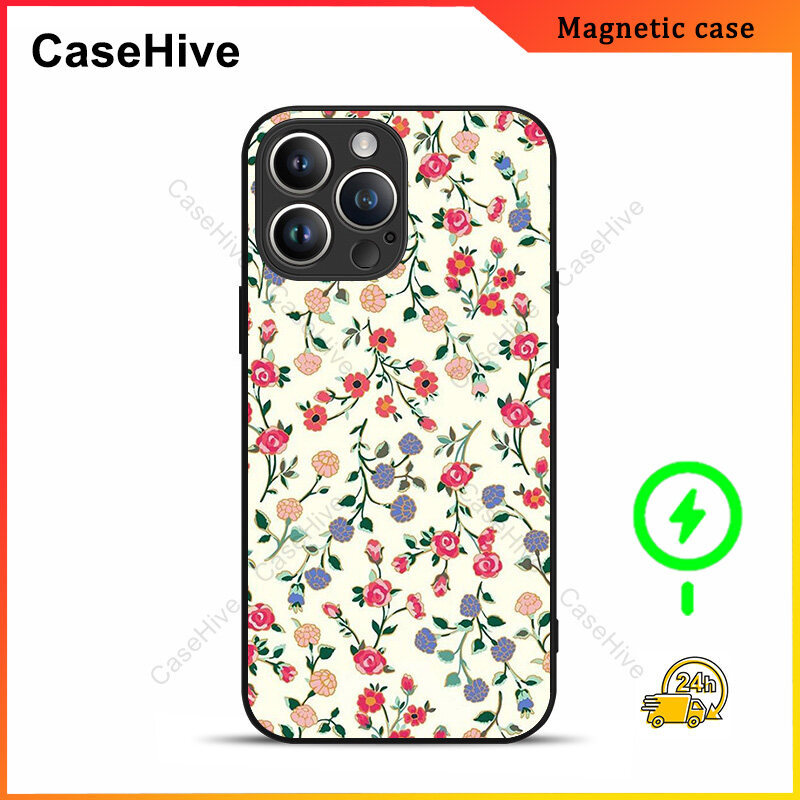 เคสโทรศัพท์ดอกไม้สําหรับ iPhone 17 Pro Max / iPhone 16 Pro Max / 15 Pro Max / 13 / Samsung Galaxy S2