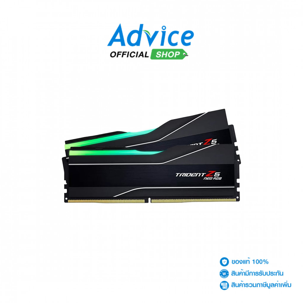 G.SKILL RAM (แรม) DDR5(6000) 32GB (16GBx2) G.SKILL TRIDENT Z5 NEO BLACK RGB (F5-6000J3636F16GX - G.S