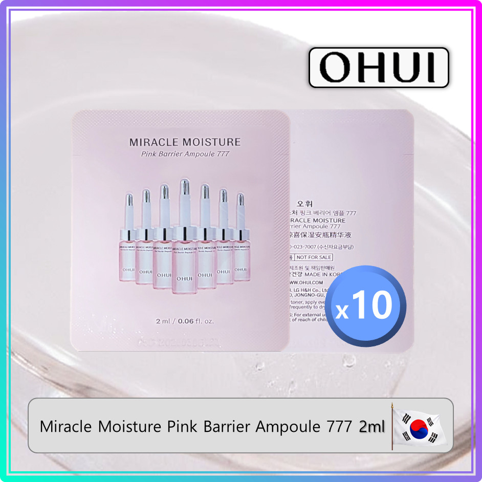 [O HUI] Miracle Moisture Pink Barrier Ampoule 777 (2ml x 10ea) #159