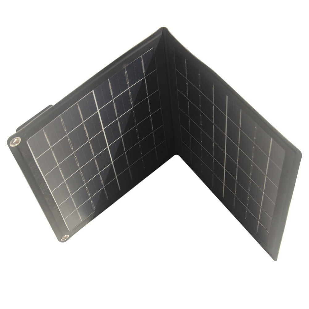 [as] เครื่องชาร์จพลังงานแสงอาทิตย์แบบพับได้แบบพกพา 12W: Power Bank Type-C พร้อมกันน้ํา IPX6!