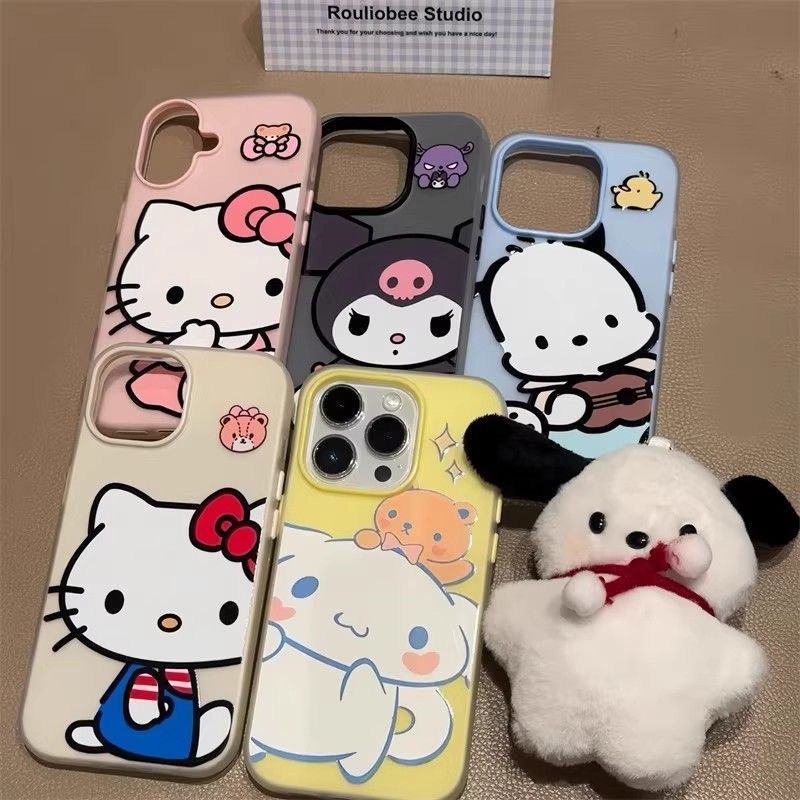 2 In 1 Hellokitty ปลอก Redmi 15C 15 Xiaomi 15T Poco F7 หมายเหตุ 14 C71 13X C75 13C C65 C85 13 M7 Plu