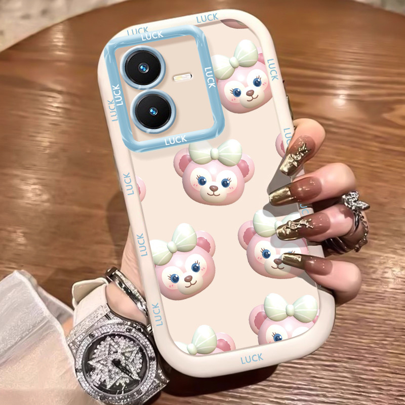 เคสสำหรับ VIVO Y22 Y22s เคสโทรศัพท์หมีแมวซิลิโคนกันกระแทก