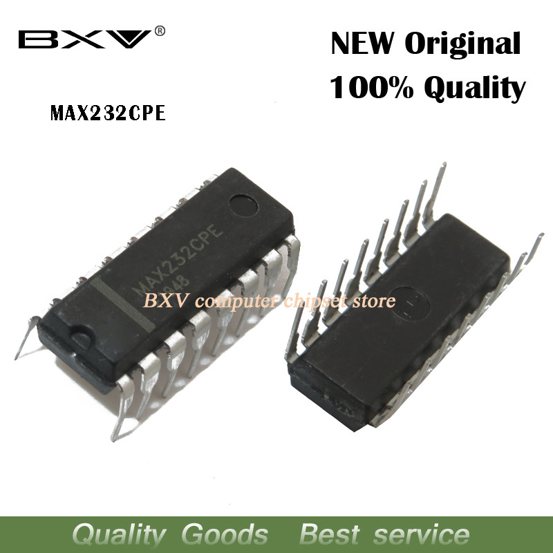 CR-10PCS MAX232CPE DIP16 MAX232C DIP MAX232 DIP 16 MAX232EPE RS 232 ไดรเวอร์/ตัวรับใหม่ IC