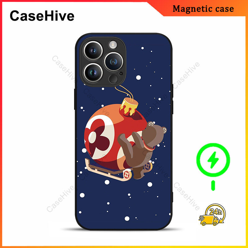 เคสโทรศัพท์หมีสําหรับ iPhone 17 Pro Max / iPhone 16 Pro Max / 15 Pro Max / 13 / Samsung Galaxy S25 U