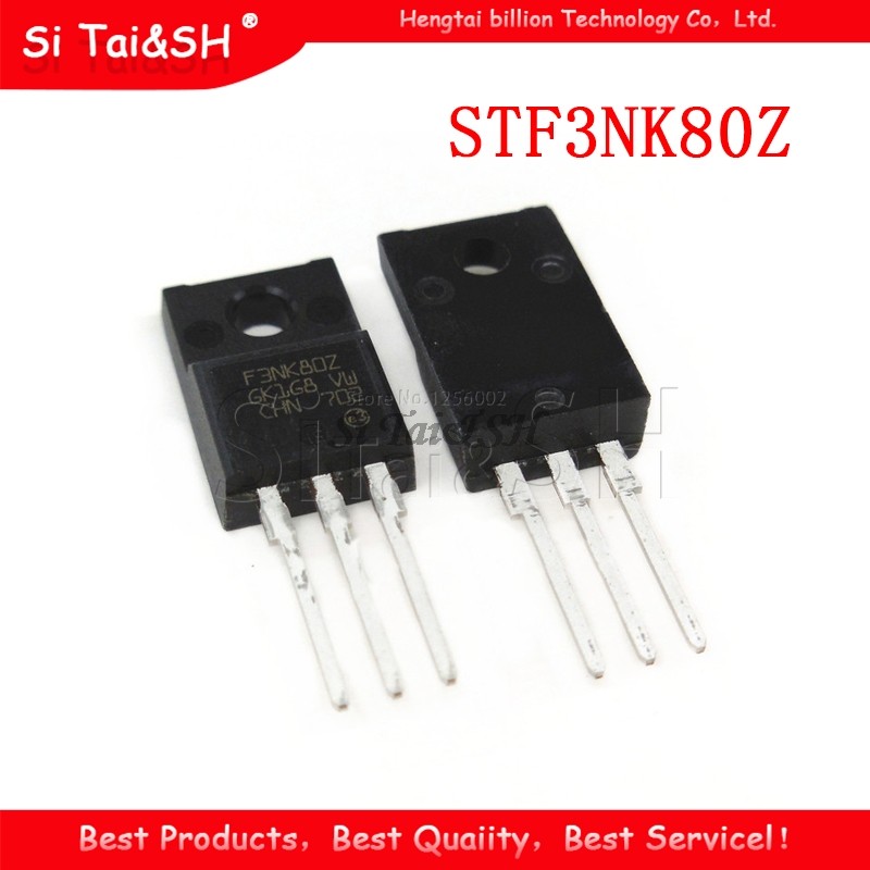 10PCS STF3NK80Z ถึง 220F STF3NK80 ถึง 220 F3NK80Z ทรานซิสเตอร์ MOS FET ใหม่