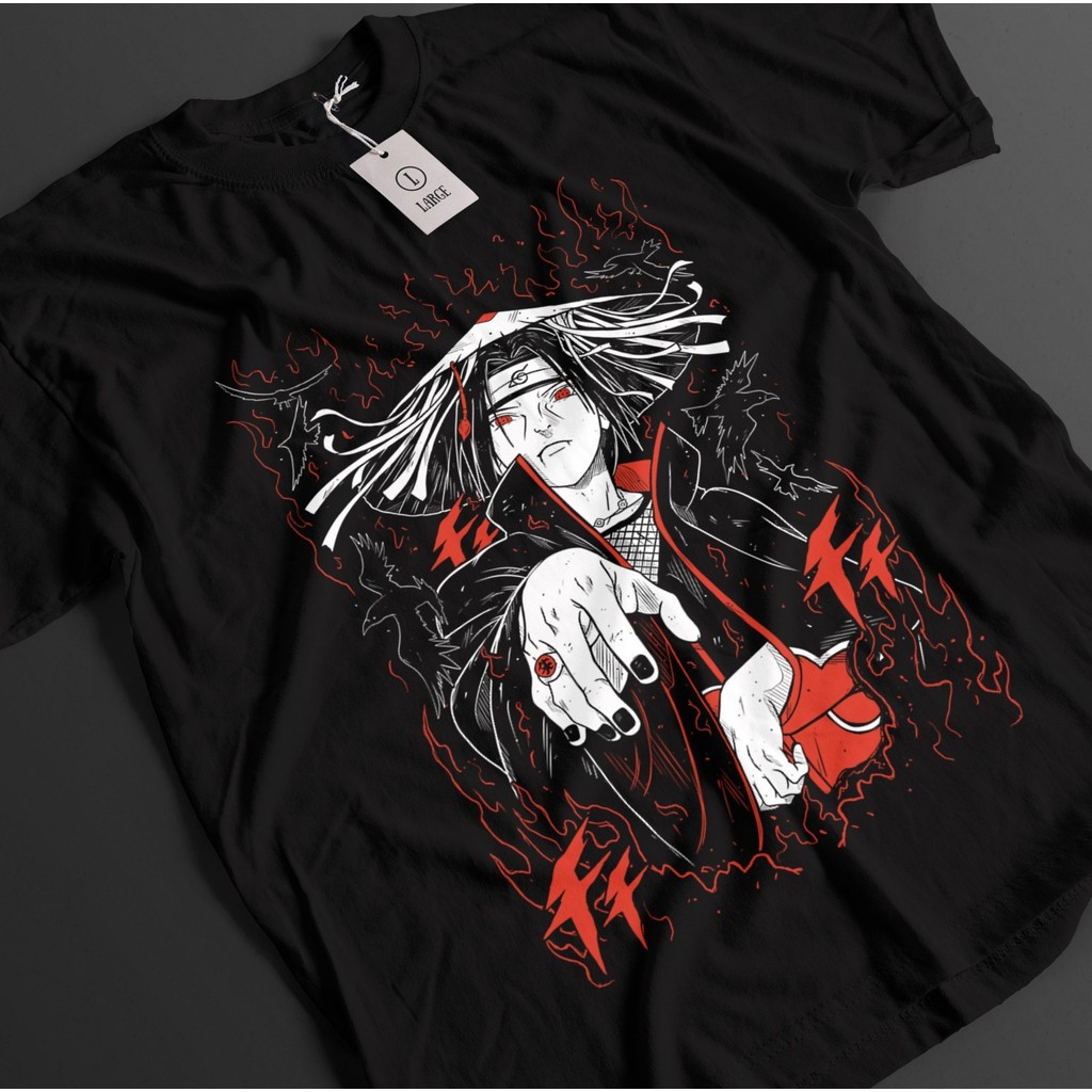 เสื้อยืดคาแรคเตอร์ Itachi Uchiha สำหรับทุกเพศ