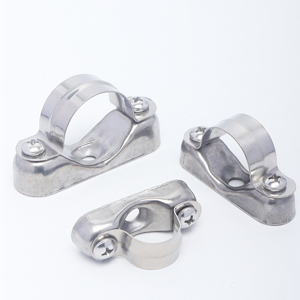 【จัดส่งทันที】304 stainless steel pipe support pipe bracket clamp pipe clamp bracket