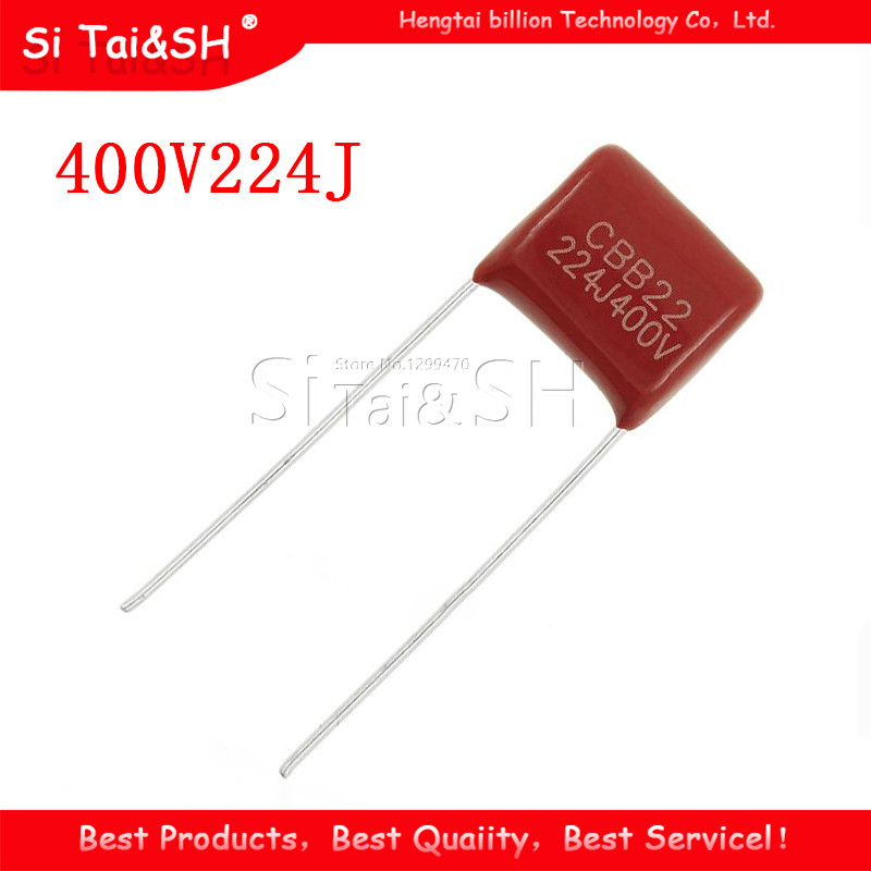 20PCS 400V224J 400V 0.22UF 220NF 400V 224J 224 CBB P10 ตัวเก็บประจุฟิล์มโพรพิลีน