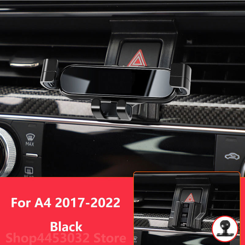 ที่วางโทรศัพท์ในรถยนต์สําหรับ Audi A4 B9 8W A5 8W8 F5 2017-2022 Gravity Bracket GPS รองรับ A