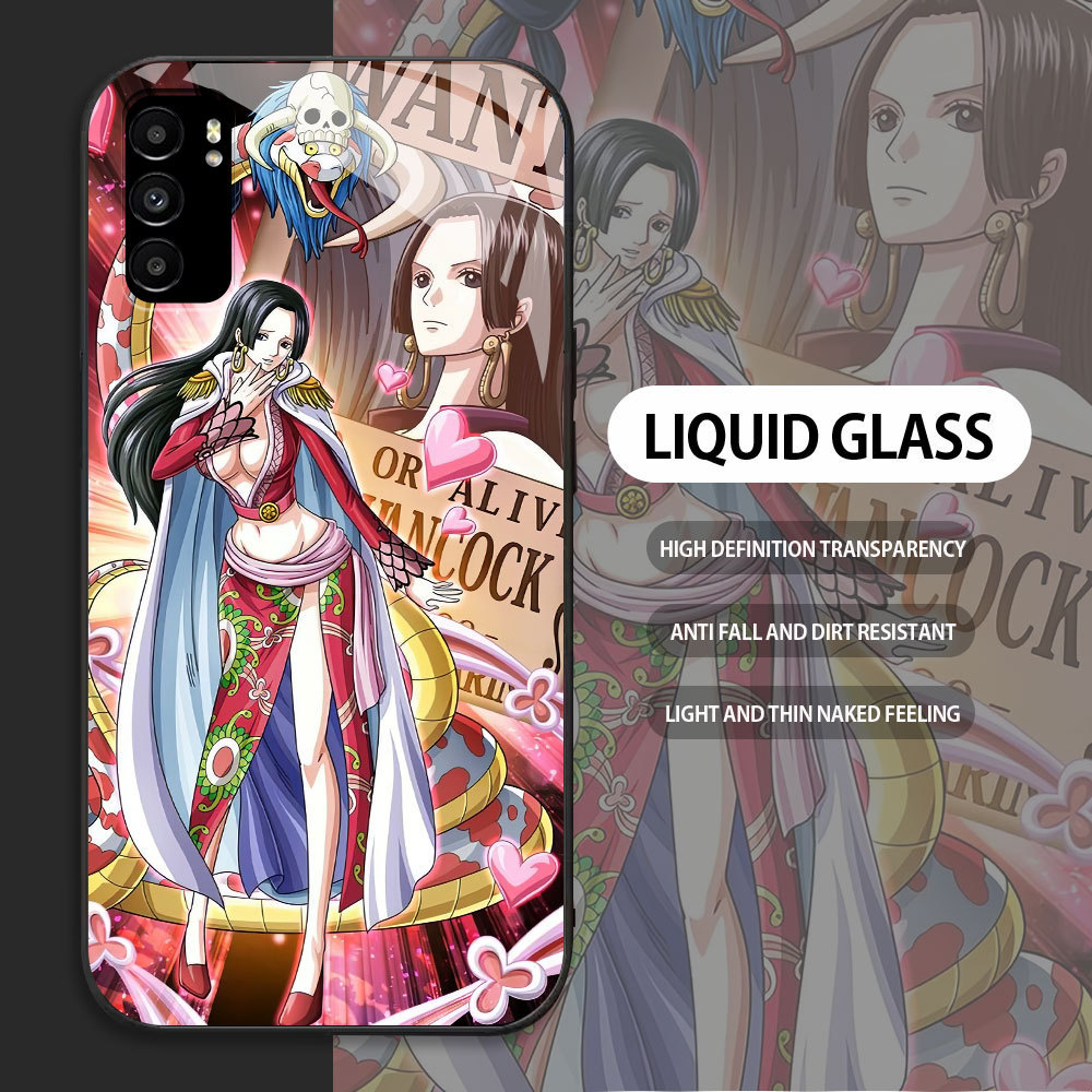 OPPO Reno 2z 2f 3 4 5 6 7 8 8T Z 11 LITE 12 F F27 F25 PRO 5G A93 A94  เคสกระจก โบอา แฮนค็อก ขอบนุ่ม 