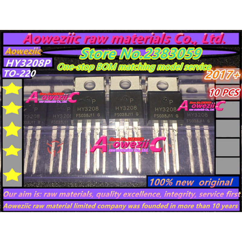 Aoweziic 2017+ 100% ใหม่เดิม HY3208 HY3208P TO-220 Field effect MOS หลอด 80V 120A