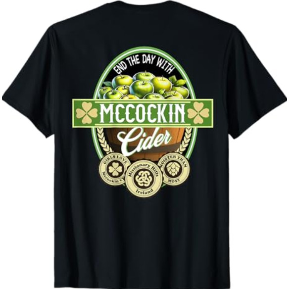 เสื้อยืด Mccockin Cider Funny St Patricks Day