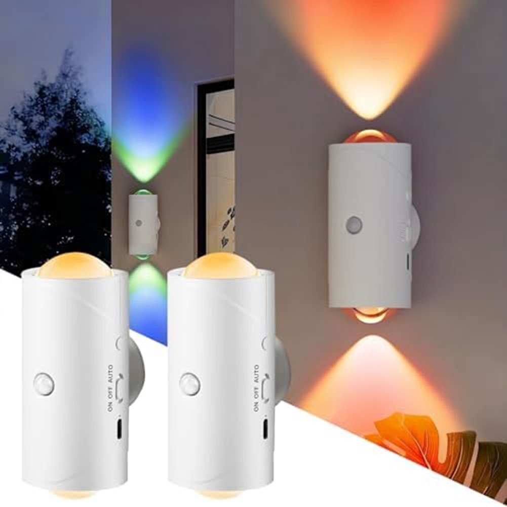 L-NEWMotion Sensor LED Night Lights: หรี่แสงได้ ชาร์จใหม่ได้ และไล่ระดับ 8 สี!