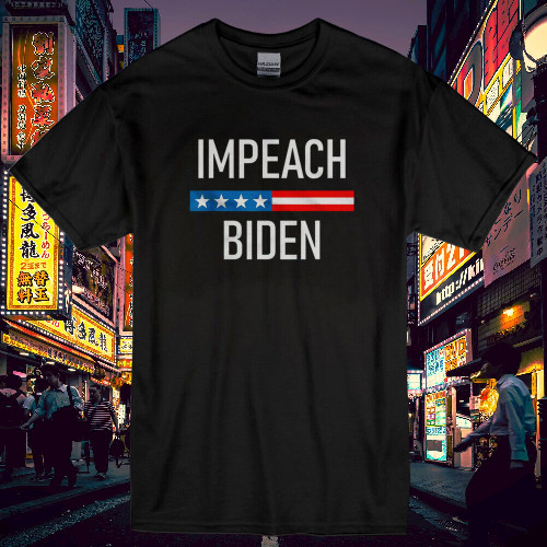 เสื้อใหม่ เสื้อยืด Impeach Biden Men & Logo