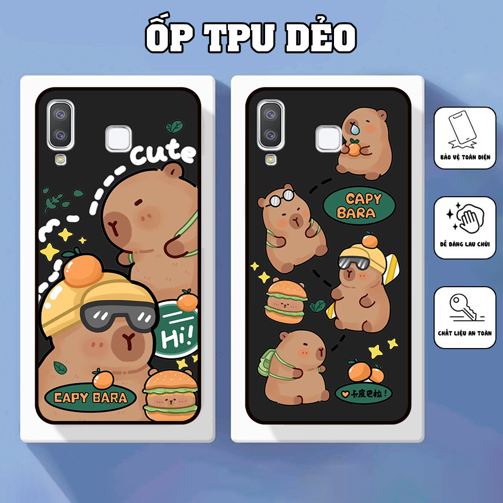 เคส Samsung A8 Star / A9 Star พิมพ์ลาย capy bara น่ารัก