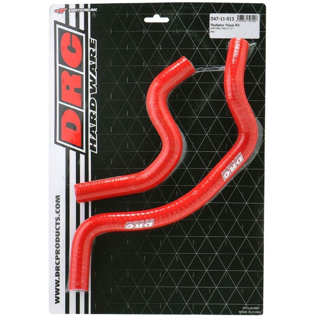 DRC ชุดท่อหม้อน้ำ DRC สำหรับ CRF250L/RALLY สีแดง ปี 2021 ขึ้นไป