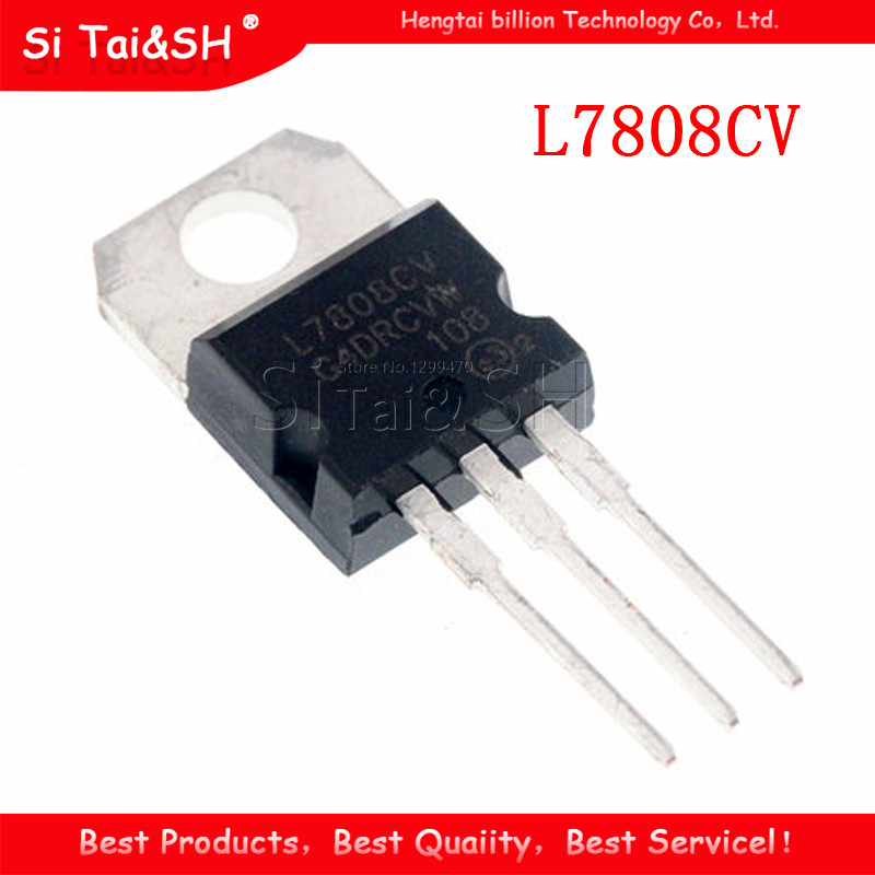10PCS L7808CV TO220 L7808 ถึง 220 7808 LM7808 MC7808 IC ใหม่และต้นฉบับ