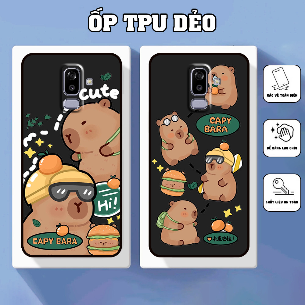 เคส Samsung J8 พิมพ์ลาย capy bara น่ารัก