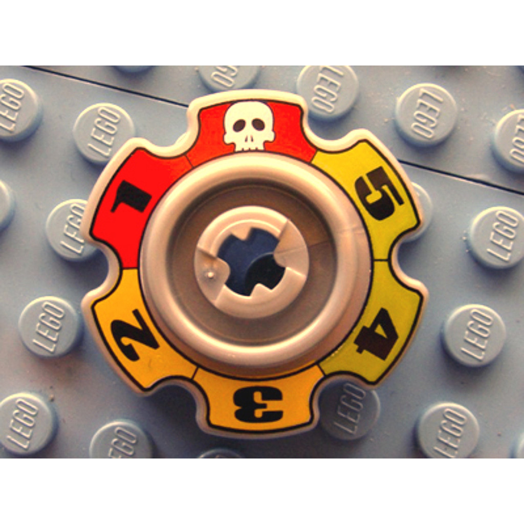 Brick2cube Part - Technic Tread Sprocket Wheel Small with Glatorian Game Pattern - 57520pb01