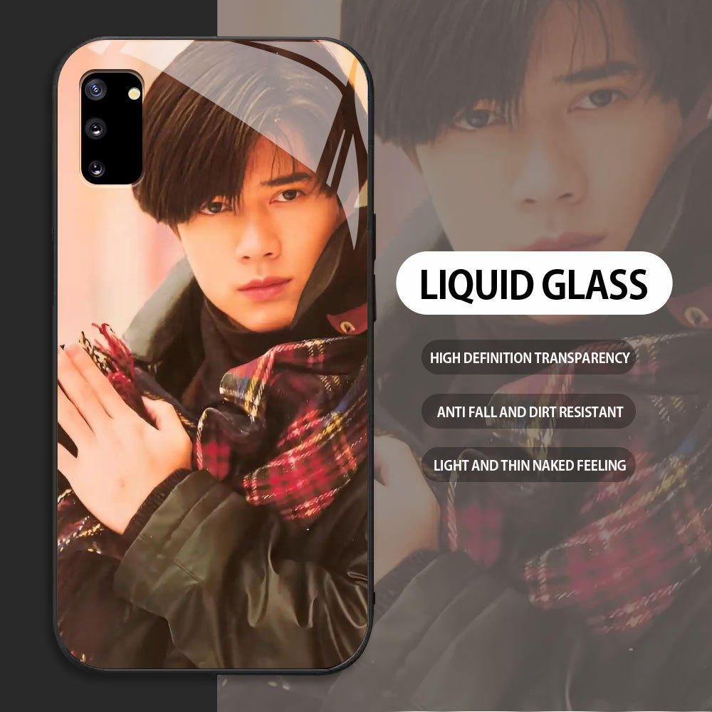 กระจกนิรภัยสําหรับ Samsung Galaxy NOTE 9 10 Plus Pro โทรศัพท์มือถือกรณี Aaron Kwok รูปแบบที่กําหนดเอ